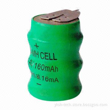 NiMH Battery Pack, 3.6V Rated Voltage, 160mAh Nominal Capacity
